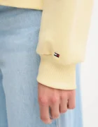 Tommy Hilfiger суичър с качулка дамски с памук жълт WW0WW47832