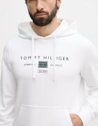 Tommy Hilfiger суичър с качулка мъжки от памук бял MW0MW42464