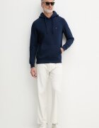 Tommy Hilfiger суичър с качулка мъжки от памук тъмносин MW0MW37235