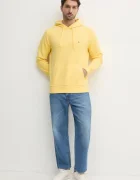 Tommy Hilfiger суичър с качулка мъжки от памук жълт MW0MW37235