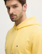 Tommy Hilfiger суичър с качулка мъжки от памук жълт MW0MW37235