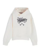 Tommy Hilfiger суичър с качулка за деца от памук бял KG0KG09571