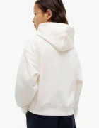 Tommy Hilfiger суичър с качулка за деца от памук бял KG0KG09571