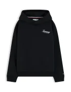 Tommy Hilfiger суичър с качулка за деца с памук черен KB0KB10635