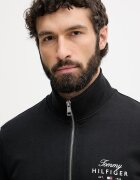 Tommy Hilfiger суичър с цип мъжки от памук черен MW0MW43219