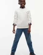 Tommy Hilfiger суичър за деца от памук бял KB0KB10766