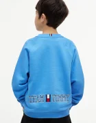 Tommy Hilfiger суичър за деца от памук син KB0KB10509
