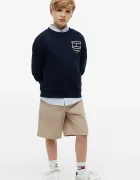 Tommy Hilfiger суичър за деца от памук тъмносин KB0KB10594