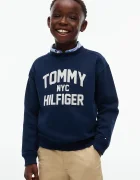 Tommy Hilfiger суичър за деца от памук тъмносин KB0KB10631