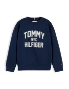 Tommy Hilfiger суичър за деца от памук тъмносин KB0KB10631