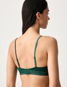 Tommy Hilfiger сутиен с памук зелен UW0UW06672