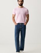 Tommy Hilfiger тениска basic мъжка от памук с еластан розова MW0MW10800