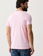 Tommy Hilfiger тениска basic мъжка от памук с еластан розова MW0MW10800