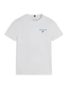 Tommy Hilfiger тениска basic за деца от памук бяла KB0KB10646