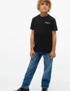 Tommy Hilfiger тениска basic за деца от памук черна KB0KB10646
