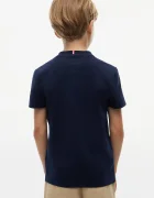 Tommy Hilfiger тениска basic за деца от памук тъмносиня KB0KB10646