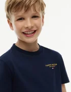 Tommy Hilfiger тениска basic за деца от памук тъмносиня KB0KB10646