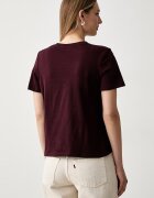 Tommy Hilfiger тениска дамска от памук бордо WW0WW40276