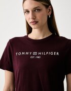 Tommy Hilfiger тениска дамска от памук бордо WW0WW40276