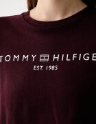 Tommy Hilfiger тениска дамска от памук бордо WW0WW40276