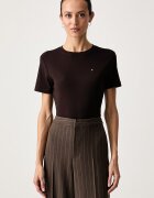 Tommy Hilfiger тениска дамска от памук кафява WW0WW40587