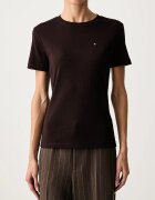 Tommy Hilfiger тениска дамска от памук кафява WW0WW40587