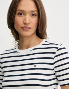 Tommy Hilfiger тениска дамска от памук тъмносиня WW0WW40587