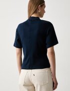 Tommy Hilfiger тениска дамска от памук тъмносиня WW0WW52382