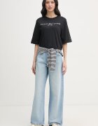 Tommy Hilfiger тениска дамска памучна черна WW0WW47811