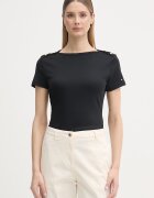 Tommy Hilfiger тениска дамска памучна черна WW0WW49250