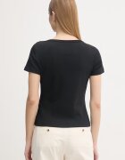 Tommy Hilfiger тениска дамска памучна черна WW0WW49250