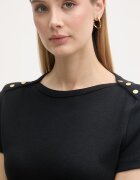 Tommy Hilfiger тениска дамска памучна черна WW0WW49250