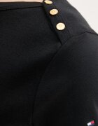Tommy Hilfiger тениска дамска памучна черна WW0WW49250