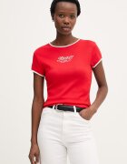 Tommy Hilfiger тениска дамска памучна червена WW0WW49245