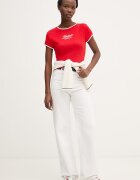 Tommy Hilfiger тениска дамска памучна червена WW0WW49245