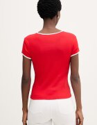 Tommy Hilfiger тениска дамска памучна червена WW0WW49245