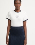 Tommy Hilfiger тениска дамска с лиосел бяла WW0WW50032