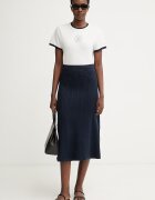 Tommy Hilfiger тениска дамска с лиосел бяла WW0WW50032