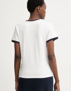 Tommy Hilfiger тениска дамска с лиосел бяла WW0WW50032