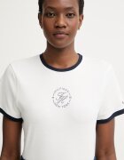 Tommy Hilfiger тениска дамска с лиосел бяла WW0WW50032