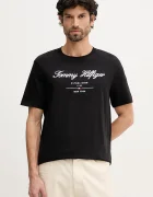 Tommy Hilfiger тениска мъжка от памук черна MW0MW33691