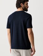 Tommy Hilfiger тениска мъжка от памук тъмносиня MW0MW43224