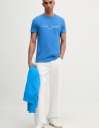 Tommy Hilfiger тениска мъжка памучна синя MW0MW11797