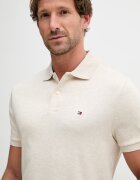 Tommy Hilfiger тениска с яка мъжка от памук бежова MW0MW39994