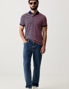 Tommy Hilfiger тениска с яка мъжка от памук тъмносиня MW0MW39994