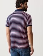 Tommy Hilfiger тениска с яка мъжка от памук тъмносиня MW0MW39994