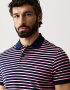 Tommy Hilfiger тениска с яка мъжка от памук тъмносиня MW0MW39994