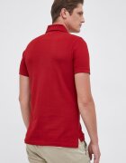 Tommy Hilfiger Тениска с яка мъжка в червено с изчистен дизайн MW0MW17771