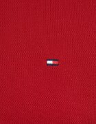 Tommy Hilfiger Тениска с яка мъжка в червено с изчистен дизайн MW0MW17771