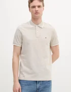 Tommy Hilfiger Тениска с яка с лен